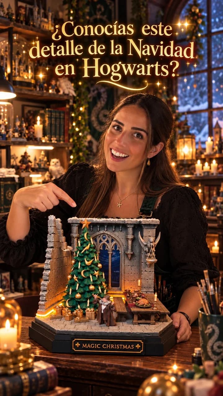 Navidad en Hogwarts: doce árboles, petardos mágicos y un gorro de flores