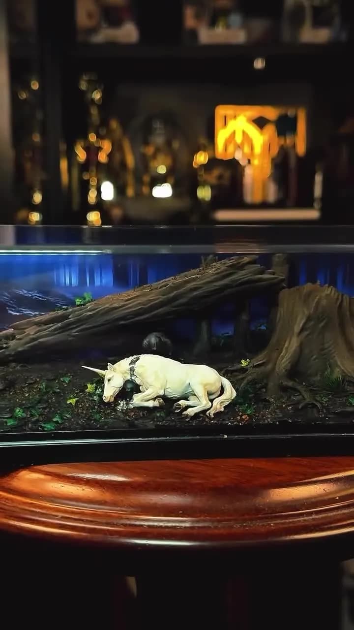 Diorama dell'Unicorno e del Mago Oscuro — Come si fa la Foresta Proibita: il diorama dell'unicorno passo dopo passo