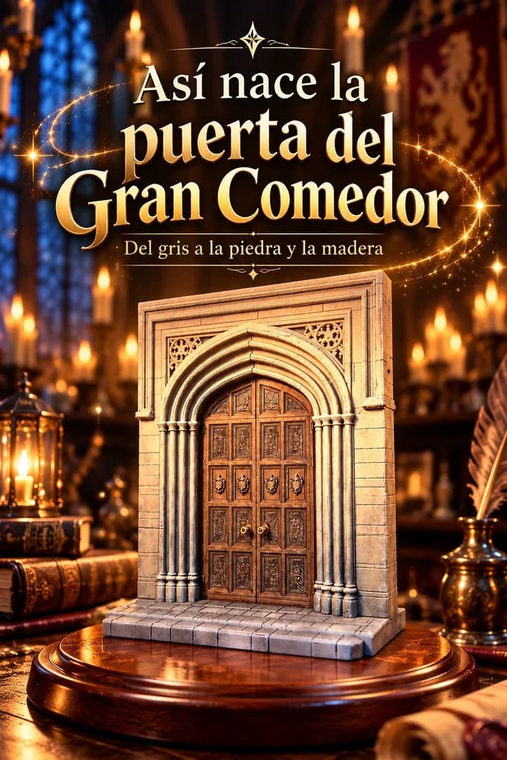 Así pintamos la puerta del Gran Comedor de Hogwarts, paso a paso