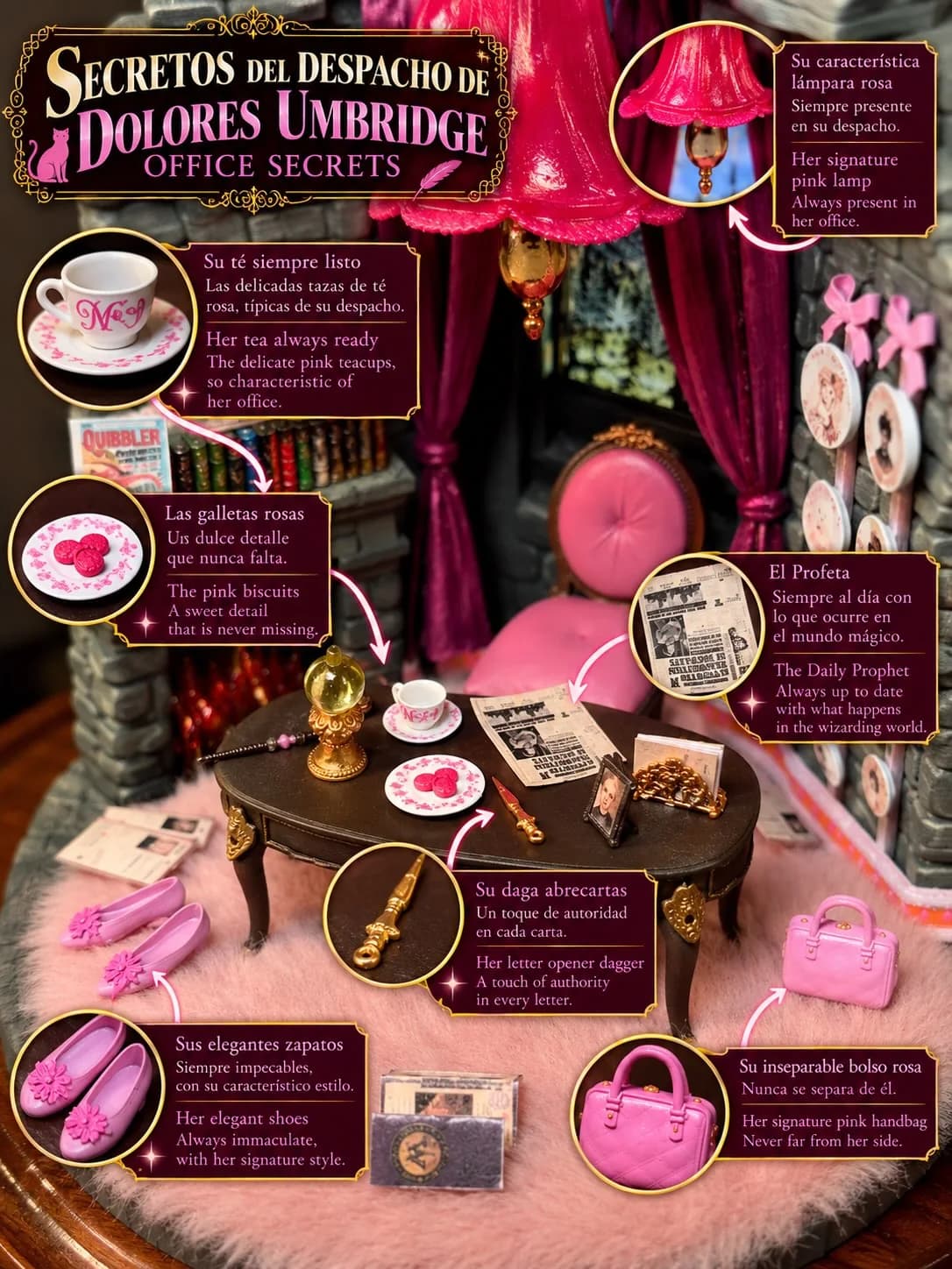 Los secretos del despacho rosa de Dolores Umbridge, en miniatura (2/3)