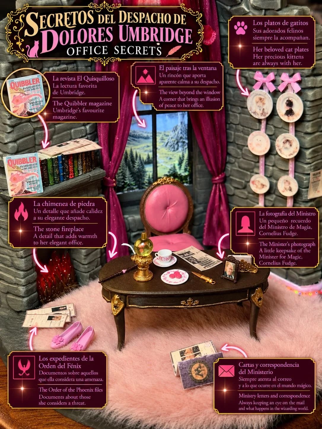 Los secretos del despacho rosa de Dolores Umbridge, en miniatura (3/3)