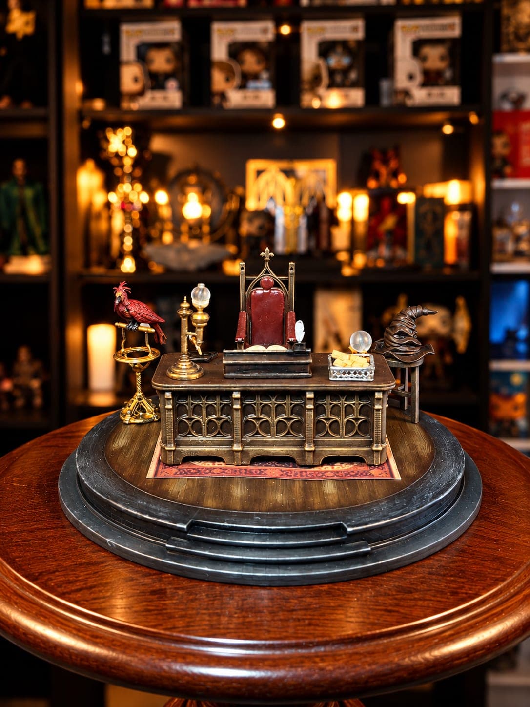 despacho de dumbledore diorama coleccionable mundo magico