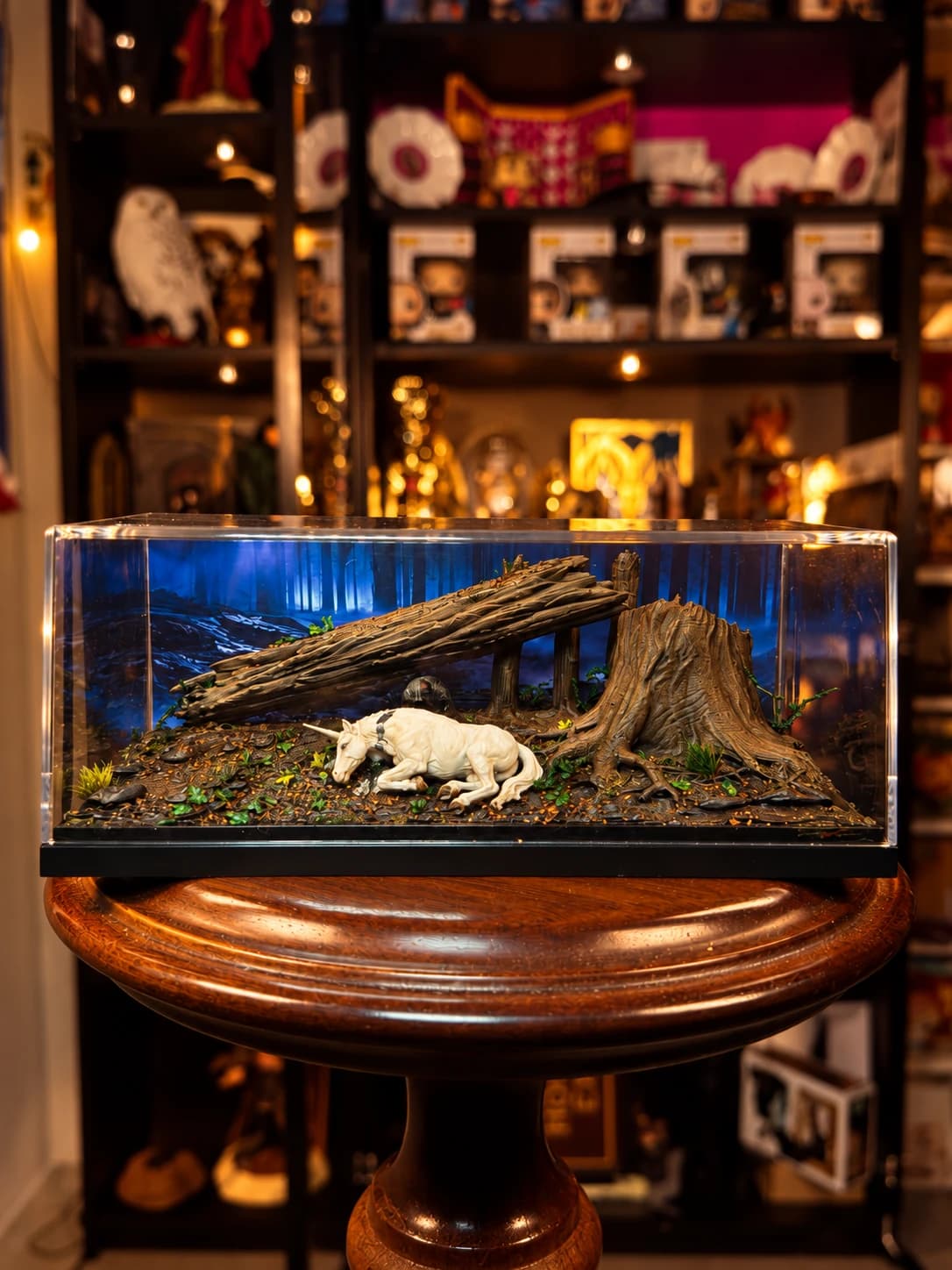 Diorama del Unicornio y el Mago Oscuro