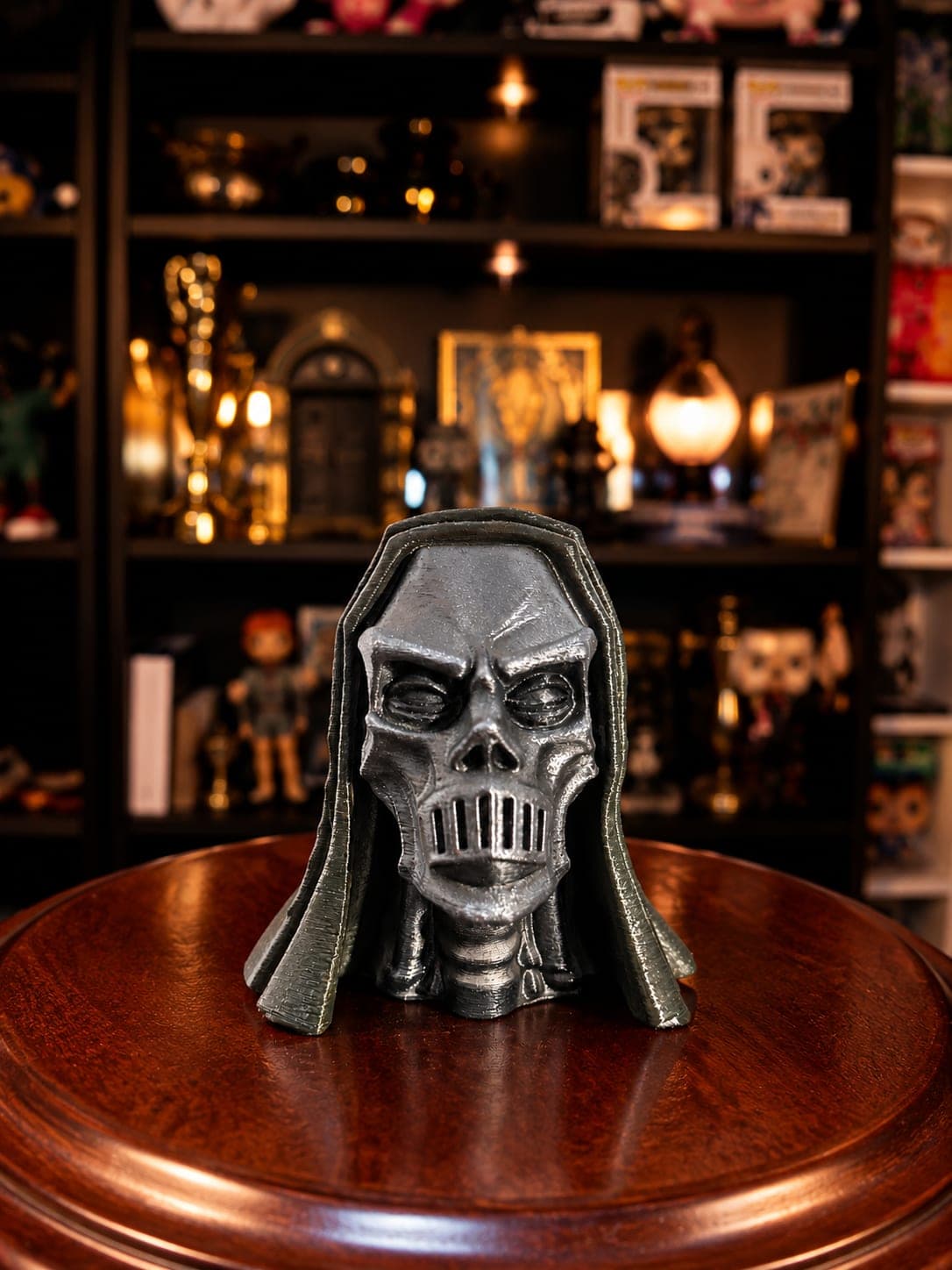mascara de mortifago busto del maniqui de entrenamiento del ejercito de dumbledore figura coleccionable