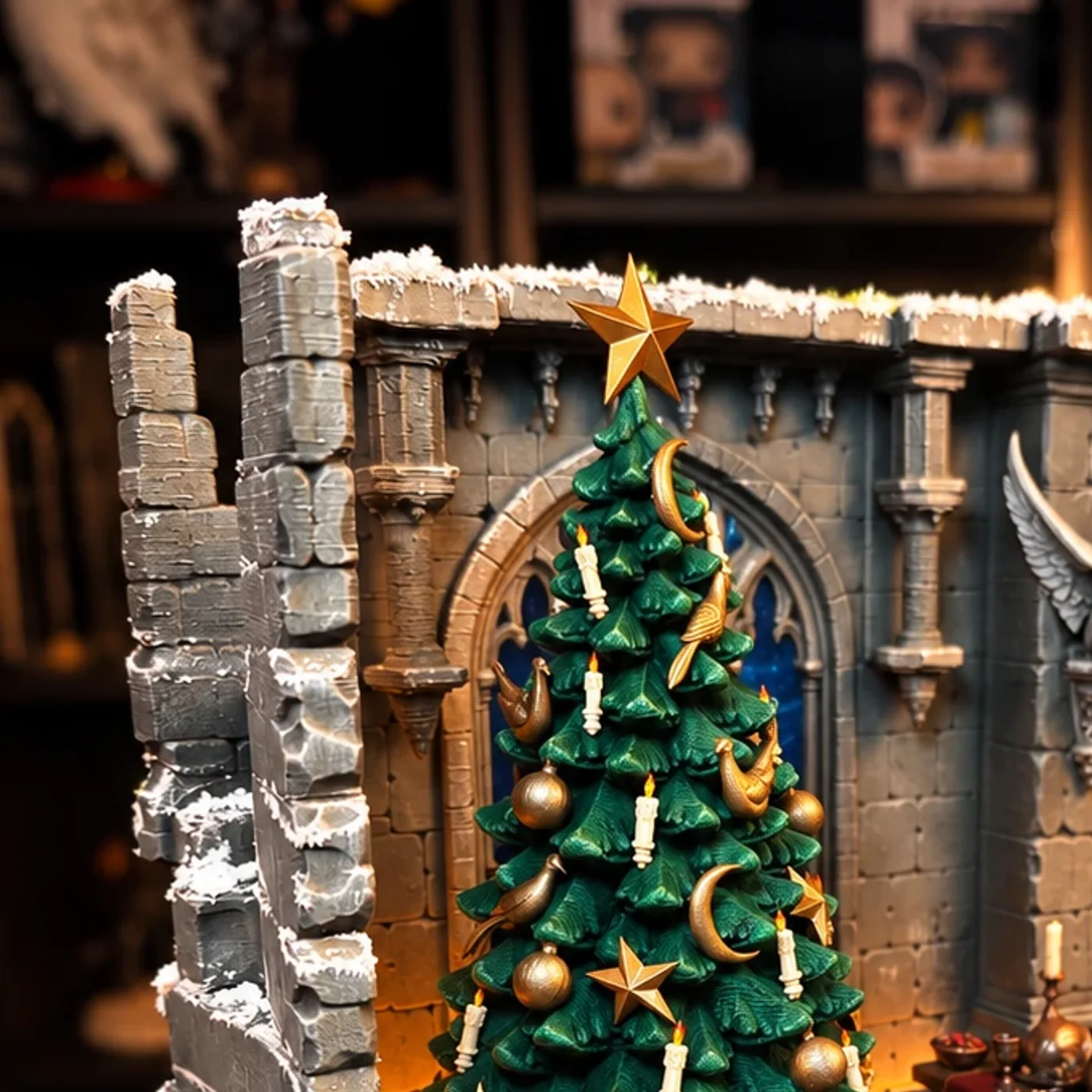 A castle draped in frost