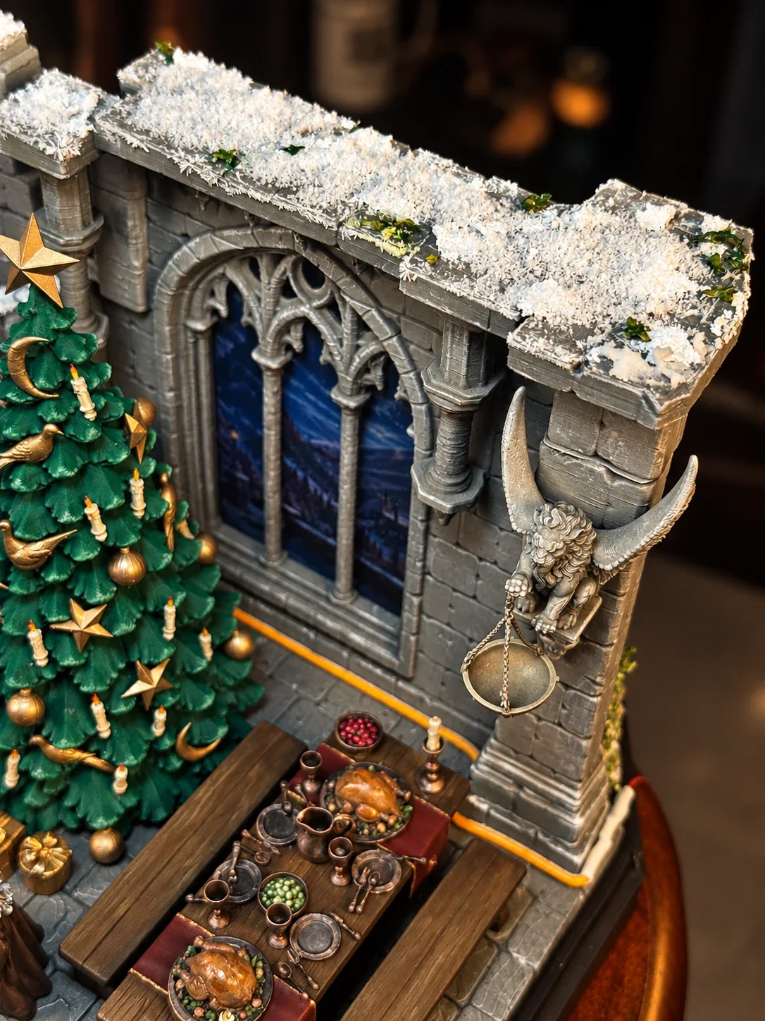 A window onto a winter night