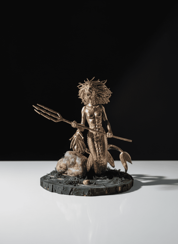 Diorama de la sirena del lago encantado Diorama de la sirena del lago encantado