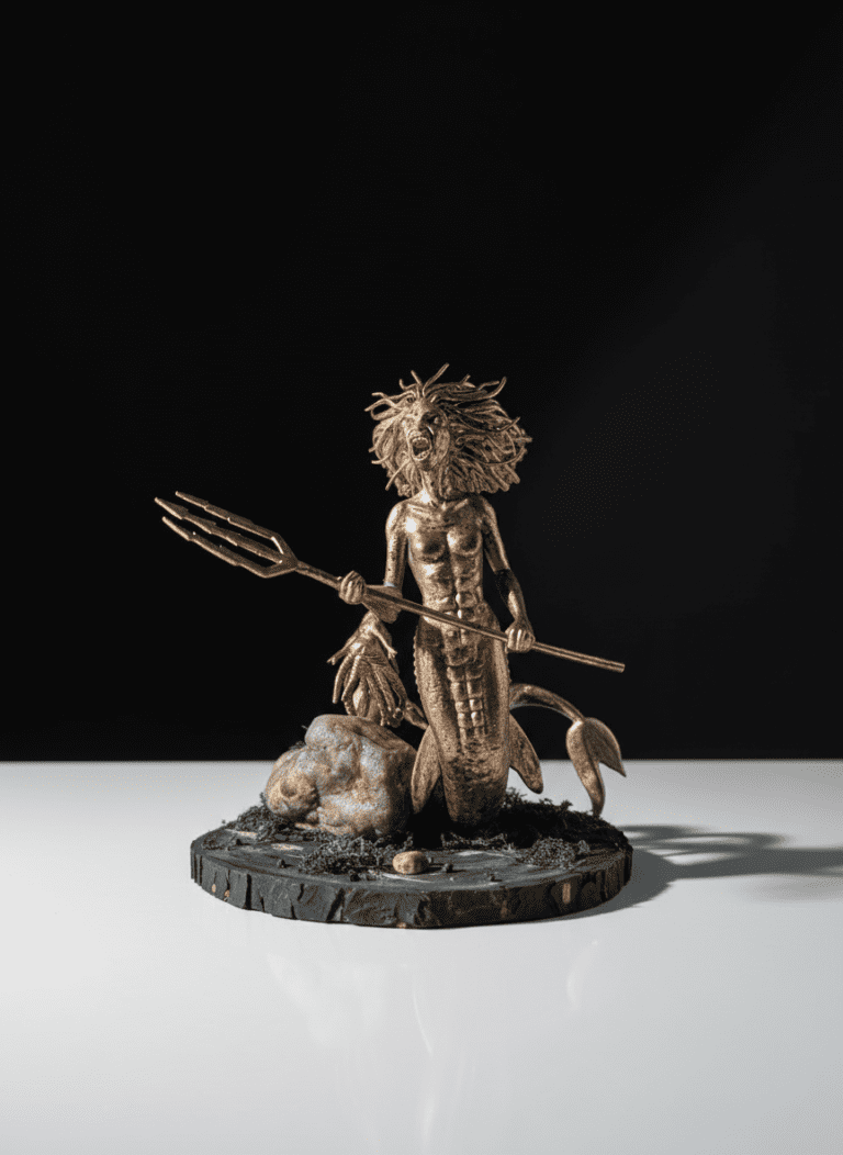 Diorama de la sirena del lago encantado