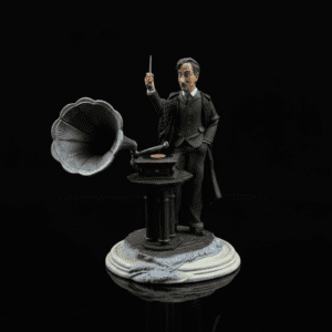 Profesor con Gramola