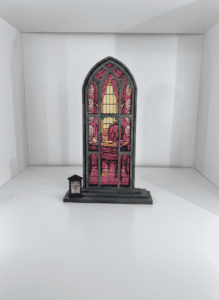 Vidriera del despacho rosa