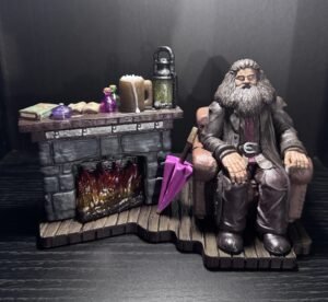 Guardabosques en su cabaña